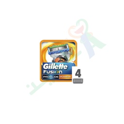 [52204] GILLETTE FUSION PROGLIDE POWER BLADES 4  Piece