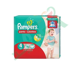[68547] PAMPERS PANTS CULOTTES SIZE (4) 28  DIAPERPER