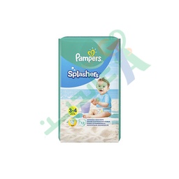 [89547] PAMPERS SPLASHERS (3-4) 12 pieces NEW