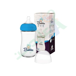 [92901] BUbbLES FEEDING BOTTLE NATURAL 150ML 8577 (BLUE)