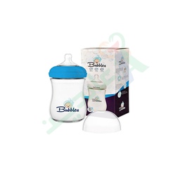 [92903] BUbbLES FEEDING BOTTLE NATURAL 280ML 8501(BLUE)--