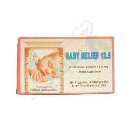 [11693] BABY RELIEF 12.5 MG 5 SUPPOSITORIES--