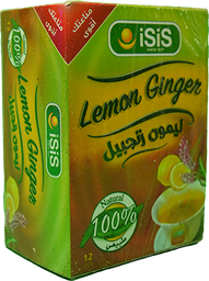 [47610] ISIS LEMON & GINGER 12 BAGS ليمون و زنجبيل