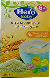 [52010] HERO BABY G.M. 8 CEREAL WITH MILK 150 GM