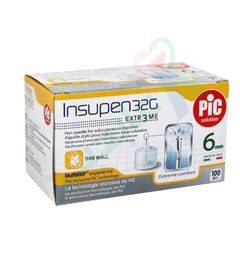 [72266] PIC INSUPEN 6MM PEN NEEDLE 100  PIECES--