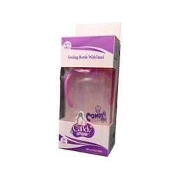 [97396] CANDY BABY FEEDING BOTTLE WITH HAND 3+ MONTH280ML PINK