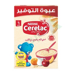 [49138] CERELAC IRON 3 FRUITS & WHEAT WITH MILK 500 GM--