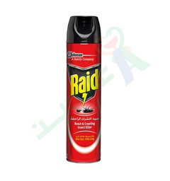 [16450] RAID ROACH & CRAWLING SPRAY 300ML RED
