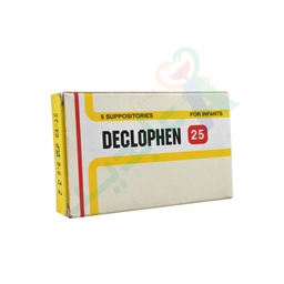 [50033] DECLOPHEN 25 MG INFANT 5 SUPPOSITORIES--