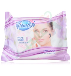 [76093] VIONA MAKE UP REMOVER WET WIPES 25 Piece--