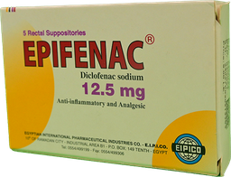 [47534] EPIFENAC 12.5 MG 5 SUPPOSITORIES