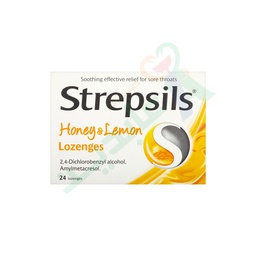 [45013] STREPSILS HONEY & LEMON 24 LOZENGES--