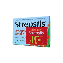 [94527] STREPSILS ORANGE WITH VITAMIN C 24 LOZ 25%