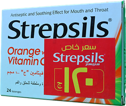 [94527] STREPSILS ORANGE WITH VITAMIN C 24 LOZ 25%