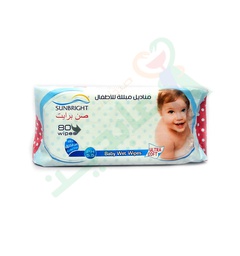 [76135] SUNBRIGHT BABY WET WIPES 80WIPES