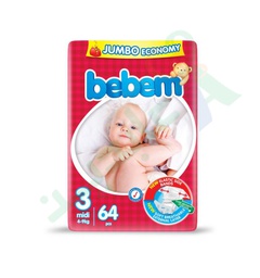 [92919] BEBEM JUMBO ECONOMY 3 MIDI 64pieces