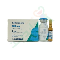 [23598] CEFTRIAXONE 0.5 GM I.V VIAL