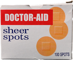 [38415] DOCTOR AID SHEER SPOTS 10 PIECES PLASTER ROUND