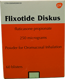 [261] FLIXOTIDE DISKUS 250 MCG 60 DOSES