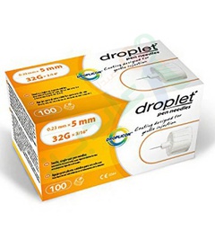 [71570] DROPLET PEN NEEDLES 5MM 100 PIECES