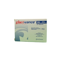 [47524] GLUCOVANCE  2.5 / 500 MG 30 TABLET