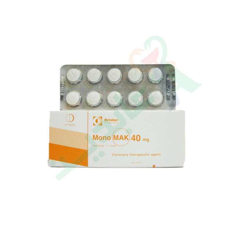 MONO MACK 40 MG 20 TABLET-- | Abdin Pharmacies