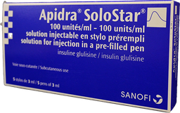 [47944] APIDRA  SOLOSTAR  100 U / ML  5 PENS  3 ML