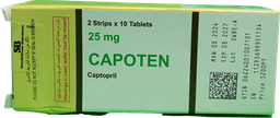 [6854] CAPOTEN 25 MG 20 TABLET