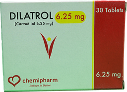 [51282] DILATROL 6.25 MG 30 TABLET