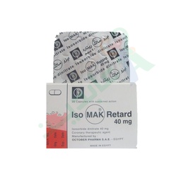 [8922] ISOMACK RETARD 40 MG 20 CAPSULES--