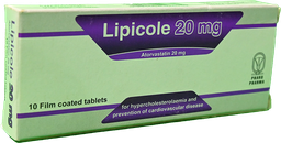 [26734] LIPICOLE 20 MG 10 TABLET