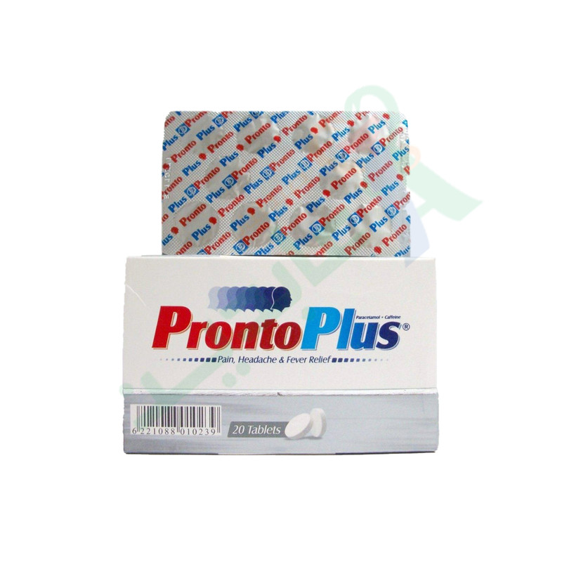 PRONTO PLUS 20 TABLET-- | Abdin Pharmacies