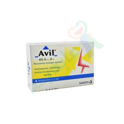[30786] AVIL 2 ML 6 AMPOULES--