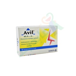 [30786] AVIL 2 ML 6 AMPOULES