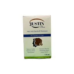 [49452] JUSTIN BLUE ANTI DANDRUFF SHAMPOO 175 ML