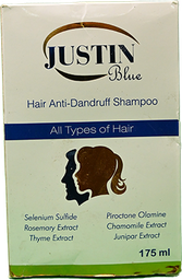 [49452] JUSTIN BLUE ANTI DANDRUFF SHAMPOO 175 ML