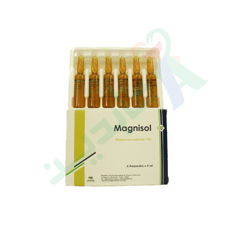 MAGNISOL 6 AMPULES-- | Abdin Pharmacies
