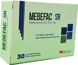 [54590] MEBEFAC 200 MG 30 TABLET