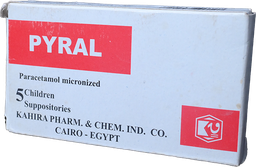 [30948] PYRAL  250 MG  INF  5 SUPPOSITORIES