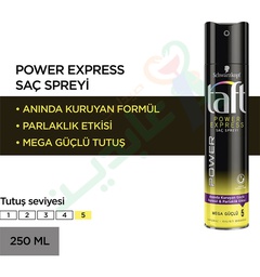 [1460] TAFT POWER EXPRESS HAIR SPRAY 250 ML