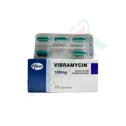 [36575] VIBRAMYCIN 100 MG 10 CAPSULES--