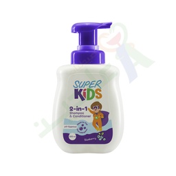 [99540] SUPER KIDS 2IN1 SHAMPOO&CONDITIONER BLUEBERRY 500ML