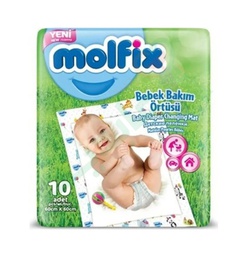[66403] MOLFIX DIAPER CHANGING MAT 60X60 10PCS--