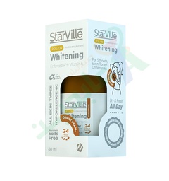 [98807] STARVILLE WHITWNING FRAGRANCE FREE ROLL-ON 60ML--