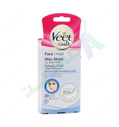 [39741] VEET FACE WAX STRIPS SENSITIVE SKIN 20 STRIPS--