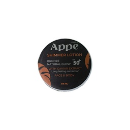 [105690] APPE SHIMMER LOTION BRONZE SPF 50+ 60 ML