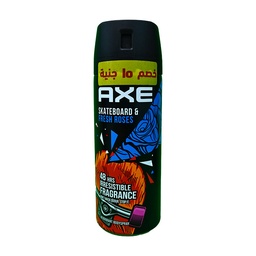 [106255] AXE SKATE BOARD & FRESH ROSE SPRAY 150ML DIS 15L.E