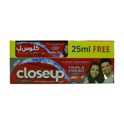 [101619] CLOSEUP RED FRESH 100 ML+ CLOSE UP 25 ML FREE