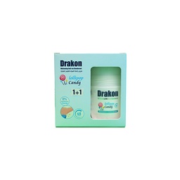 [105749] DRAKON WH ROLL-ON DEODORANT+LOLLIPOP CANDY 1+1