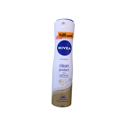 [101797] NIVEA SPRAY CLEAN PROTECT WITH PURE ALUM 150ML 20%